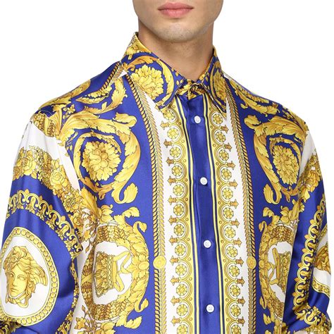 chemises motifs style versace|Versace chemises pour Hommes .